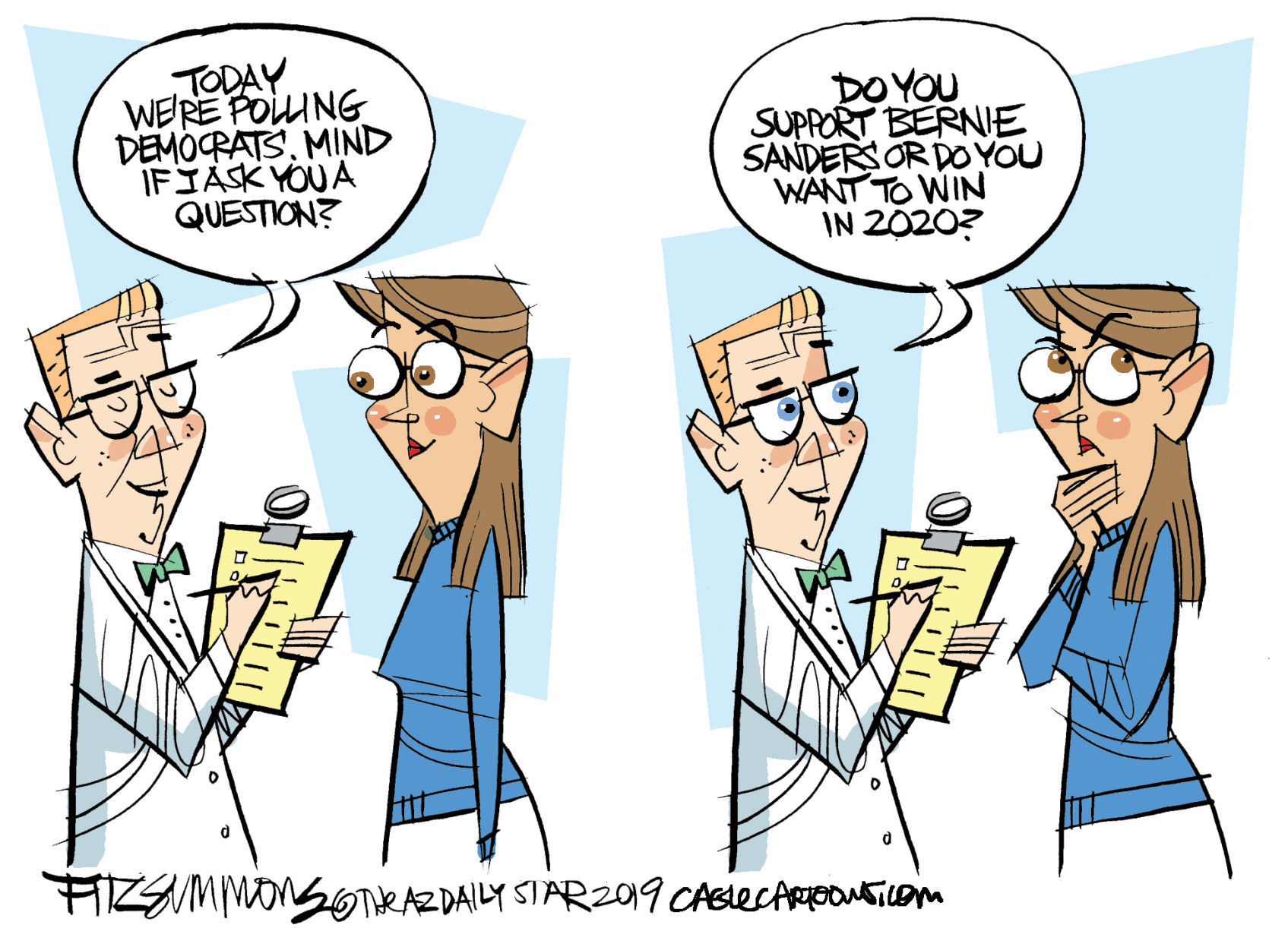 Daily Fitz Cartoon: Bernie